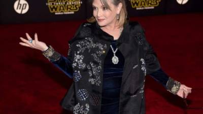 La actriz Carrie Fisher se hizo famosa por su papel en Star Wars.