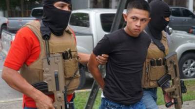 El supuesto marero Gerson Pineda fue detenido ayer.