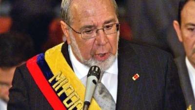 Gustavo Noboa, expresidente de Ecuador (2000-2003). / Foto AFP