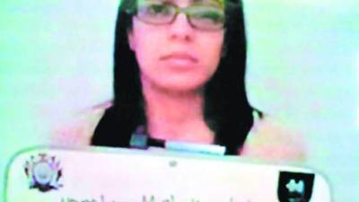 Michelle Alejandra Rojas fue detenida en lunes de esta semana en la capital.