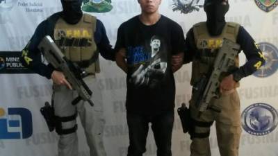 El detenido Anael David Gonzáles Reyes.