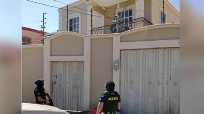 La vivienda asegurada hoy por las autoridades se ubica en la residencial Los Hidalgos en Tegucigalpa.