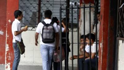 Estudiantes del programa Todos Podemos Avanzar en receso. Foto: Franklin Muñoz.