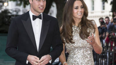 El principe Guillermo de Inglaterra y la duquesa Catalina de Cambridge. AFP