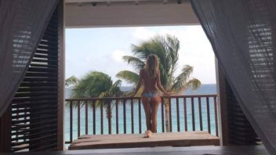 La modelo Heidy Klum subió esta foto en sus redes durante sus vacaciones.