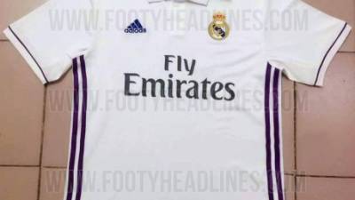 Primera imagen de la camiseta que lucirá el Real Madrid la próxima temporada.