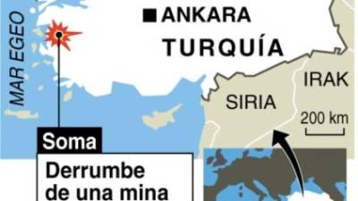 Al menos 20 muertos y más de 400 mineros quedaron atrapados tras el derrumbe este martes de una mina de carbón en Manisa, una ciudad del oeste de Turquía.