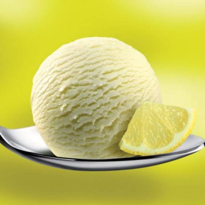 Un rico sorbete de limón