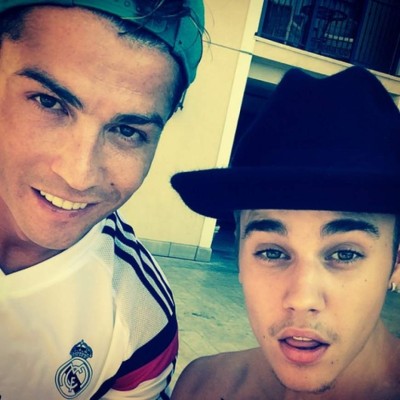 El selfie de Cristiano Ronaldo y Justin Bieber