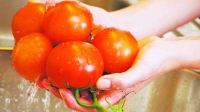 Las verduras y las frutas se deben lavar muy bien antes de proceder a su preparación y evitar que pueda producirse alguna infección intestinal.