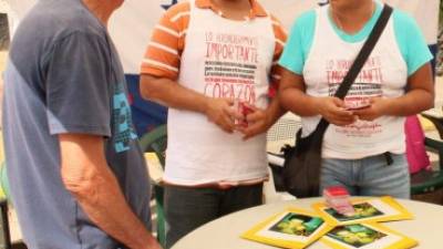 Integrante de la comunidad habla sobre derechos.