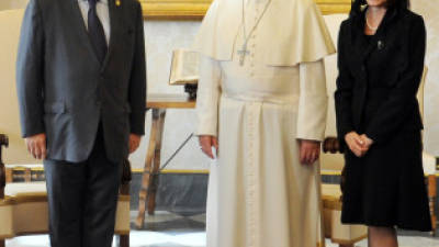 El mandatario se reunió con el pontífice en el Vaticano.
