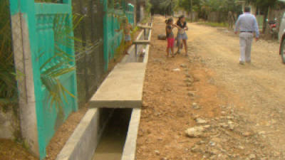 Con el proyecto se benefician varias familias de la aldea El Mango, de Puerto Cortés.