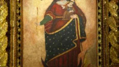 La imagen polémica es una interpretación de la Virgen del Socavón de Oruro.