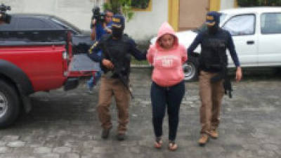 Delia Chávez Barahona fue detenida en una residencia en San Pedro Sula.