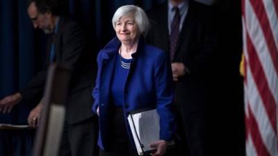 Janet Yellen será la primera mujer al frente de la Reserva Federal (Fed) tras ser nominada como secretaria del Tesoro por Biden./AFP.