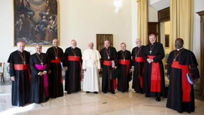 El cardenal hondureño Óscar Rodríguez Maradiaga, coordinador del 'consejo de ocho cardenales' que ayuda al Papa en la reforma de la Curia.