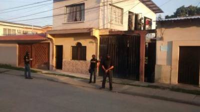 Los allanamientos se realizan en el barrio Abajo de la ciudad de Comayagua.