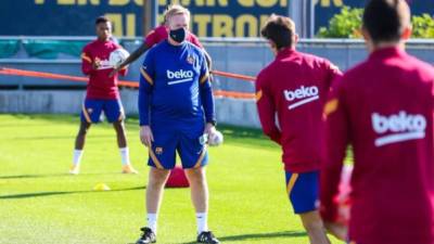 Ronald Koeman, DT del Barcelona.