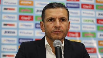 Jaime Lozano en conferencia de prensa tras la derrota de México ante Honduras.