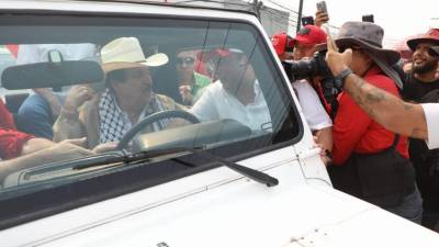 El expresidente de la República, Manuel Zelaya Rosales (2006-2009), se sumó a la marcha del Día del Trabajador el 1 de mayo en Tegucigalpa.