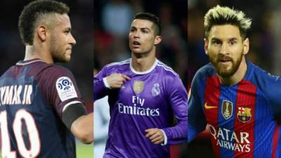 Messi y Cristiano repiten en la nominación de este año, Neymar ocupa el lugar del francés Antoine Griezmann.