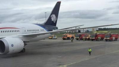 El avión de Aeroméxico se dirigía a París.