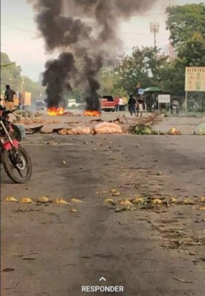 Imagen de lo que sucedía este martes en la ciudad de La Lima, departamento de Cortés, zona norte de Honduras.