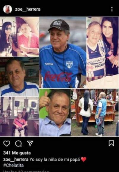 La hija de Chelato siempre ha mostrado en sus redes sociales el amor a su padre.