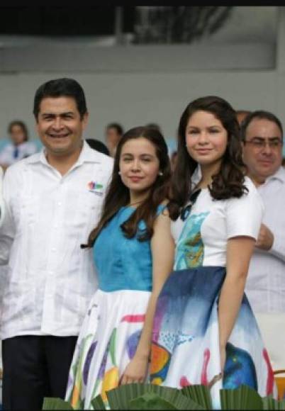 Daniela e isabella Hernández, las hijas del presidente de Honduras Juan Orlando Hernández.<br/>