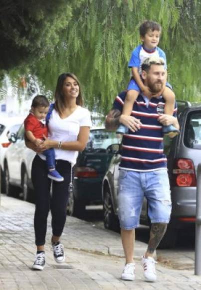 Thiago (4 años) y Mateo (1) son los nombres de los dos pequeños de Messi.