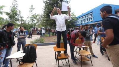 Ayer, los estudiantes socializaron las acciones en Ciudad Universitaria.