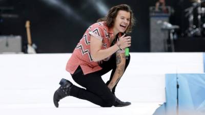 Harry Styles, cantante de la agrupación británica, One Direction.