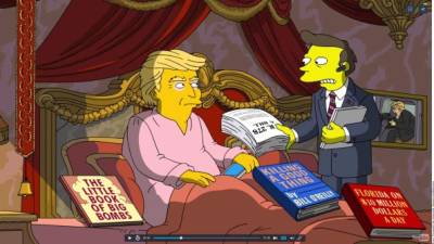 Los Simpson parodiaron los primeros 100 días del gobierno del Presidente Donald Trump.