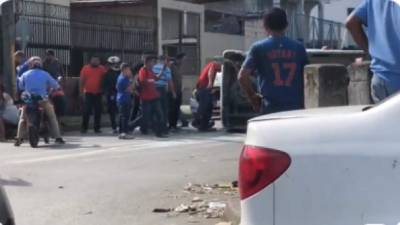 El hecho se registró esta tarde en el barrio Cabañas.