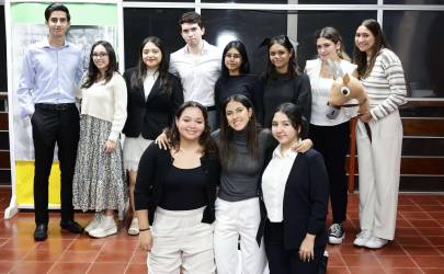 Javier Vega, Camila Tábora, Iroshka Flamenco, Santiago Sosa, Stephanie Pacheco; Malaky García, Rachel Girón, Adriana Escoto, María José Andino, Andrea Molina y Ana Caballero