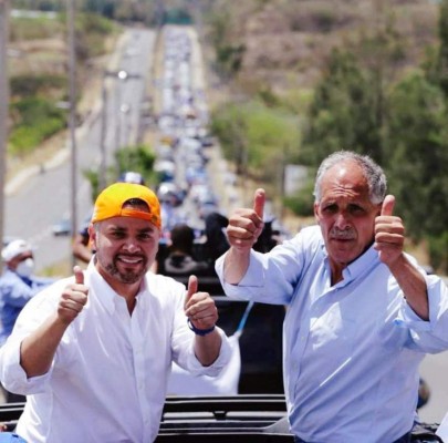 FOTOS: Con multitudinarias caravanas, Xiomara Castro y Tito Asfura cierran campaña en Cortés y Francisco Morazán