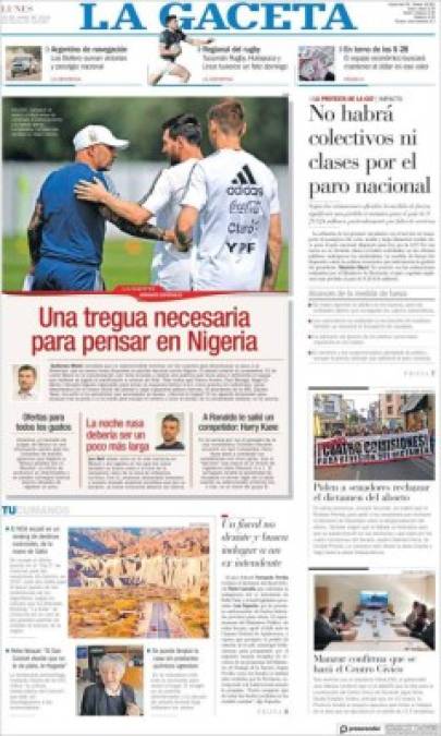 La Gaceta de Argentina.