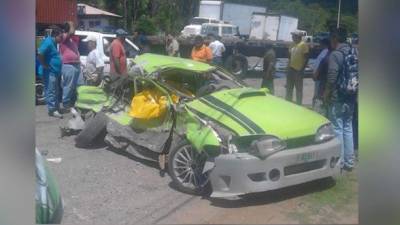 El accidente de tránsito cobró la vida de dos personas en San Pedro Sula.