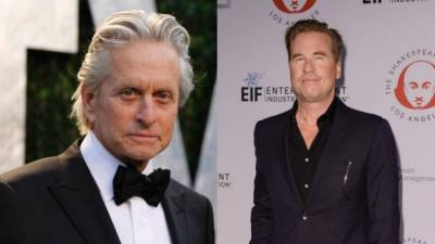 Los actores Michael Douglas y Val Kilmer.