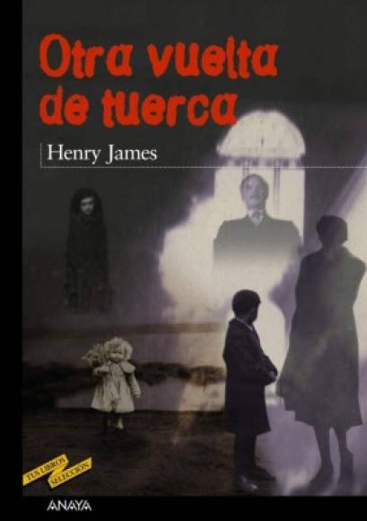 Otra vuelta de tuerca, autor Henry James. Tiene como personaje central a una institutriz al cuidado de niños huérfanos, quienes están trastornados por las actitudes de la difunta y anterior instructora: la joven Jessel sostenía una oscura relación con el tío de los niños. La nueva institutriz intenta sanar los tormentosos recuerdos de violencia y sexualidad de los niños, pero comienza a delirar: escucha y ve a su antecesora. La historia contiene elementos sexuales explícitos entre los adultos y uno de los niños. La novela de James plantea una historia sencilla en la que fantasmas intervienen. Una trama sombría de difícil interpretación en la que el lector está a la deriva con la sensación de no perderle el rastro al despliegue de perturbación expuesto por James.