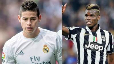 James y Pogba podrían cambiar de equipos en las próximas semanas.