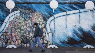 La caída del Muro de Berlín ocurrió el 9 de noviembre de 1989. Foto: AFP