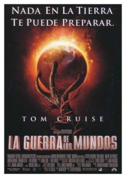 La guerra de los mundos (2005)<br/>Spielberg convirtió la novela homónima de H.G. Wells en una historia de supervivencia en la que Tom Cruise, un padre de familia nada ejemplar, trataba de salvar a sus hijos de una amenaza extraterrestre. Los Trípodes aniquilaban a su paso cualquier rastro de vida humana, obligando a los supervivientes a convertirse en refugiados de su propio planeta. Cada escena de acción es una pequeña joya de puesta en escena.