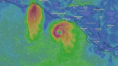Fotografía satelital de la tormenta tropical Pilar | Windy