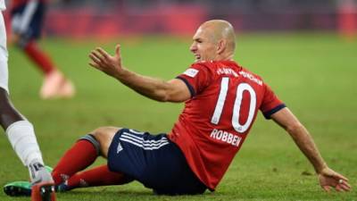 Robben anotó el gol del Bayern Múnich pero su club no pudo ganar. FOTO AFP.