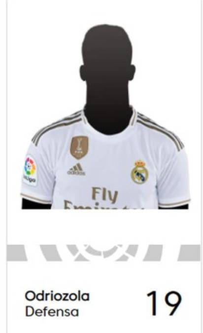 Álvaro Odriozola (24 años) - El lateral derecho español regresa al Real Madrid tras su cesión en el Bayern y en la página web de la Liga Española figura con la camiseta número ‘19’.