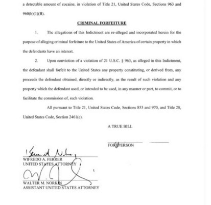 Wilter Blanco es acusado en una Corte del Distrito Sur de Florida