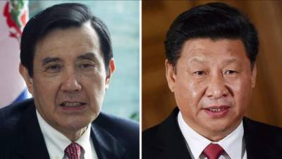 El presidente taiwanés, Ma Ying-jeou, y el presidente chino, Xi Jinping. EFE