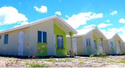 Casas construidas en Quimistán, Santa Bárbara.